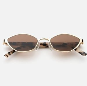 Lu Goldie Skinny Sunglasses